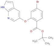 Benzoic acid, 4-bromo-2-(1H-pyrrolo[2,3-b]pyridin-5-yloxy)-, 1,1-dimethylethyl ester