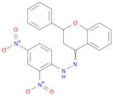 4H-1-Benzopyran-4-one, 2,3-dihydro-2-phenyl-, 2-(2,4-dinitrophenyl)hydrazone