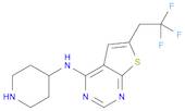 Thieno[2,3-d]pyrimidin-4-amine, N-4-piperidinyl-6-(2,2,2-trifluoroethyl)-