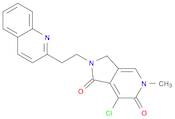 1H-Pyrrolo[3,4-c]pyridine-1,6(2H)-dione, 7-chloro-3,5-dihydro-5-methyl-2-[2-(2-quinolinyl)ethyl]-