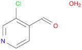 4-Pyridinecarboxaldehyde, 3-chloro-, hydrate (1:1)