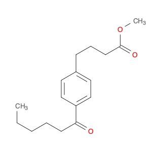 Benzenebutanoic acid, 4-(1-oxohexyl)-, methyl ester