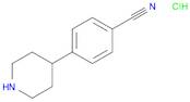 Benzonitrile, 4-(4-piperidinyl)-, hydrochloride (1:1)