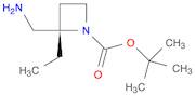 1-Azetidinecarboxylic acid, 2-(aminomethyl)-2-ethyl-, 1,1-dimethylethyl ester, (2S)-