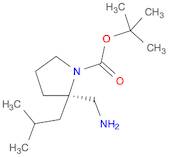 1-Pyrrolidinecarboxylic acid, 2-(aminomethyl)-2-(2-methylpropyl)-, 1,1-dimethylethyl ester, (2R)-