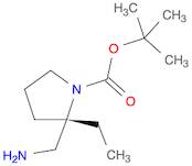 1-Pyrrolidinecarboxylic acid, 2-(aminomethyl)-2-ethyl-, 1,1-dimethylethyl ester, (2S)-