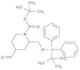 1-Piperidinecarboxylic acid, 2-[[[(1,1-dimethylethyl)diphenylsilyl]oxy]methyl]-4-formyl-, 1,1-di...