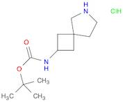 Carbamic acid, N-6-azaspiro[3.4]oct-2-yl-, 1,1-dimethylethyl ester, hydrochloride (1:1)