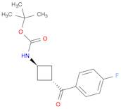 Carbamic acid, N-[trans-3-(4-fluorobenzoyl)cyclobutyl]-, 1,1-dimethylethyl ester