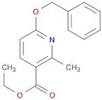 3-Pyridinecarboxylic acid, 2-methyl-6-(phenylmethoxy)-, ethyl ester