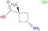 Cyclobutanecarboxylic acid, 3-amino-1-methyl-, hydrochloride (1:1), cis-