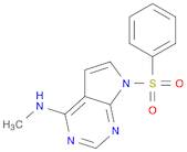 7H-Pyrrolo[2,3-d]pyrimidin-4-amine, N-methyl-7-(phenylsulfonyl)-