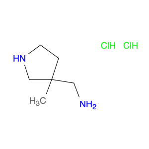 3-Pyrrolidinemethanamine, 3-methyl-, hydrochloride (1:2)