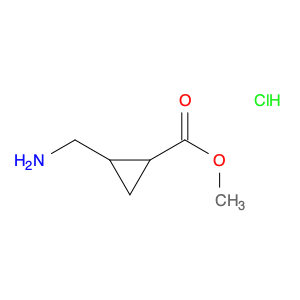 Cyclopropanecarboxylic acid, 2-(aminomethyl)-, methyl ester, hydrochloride (1:1)