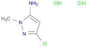 1H-Pyrazol-5-amine, 3-chloro-1-methyl-, hydrochloride (1:2)