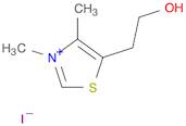 Thiazolium, 5-(2-hydroxyethyl)-3,4-dimethyl-, iodide (1:1)