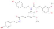 2-Propenamide, 3-(4-hydroxy-3-methoxyphenyl)-N-[2-(4-hydroxyphenyl)ethyl]-2-[4-[(1E)-3-[[2-(4-hy...