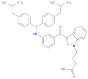 1H-Indole-1-butanoic acid, 3-[3-[[bis[4-(2-methylpropyl)phenyl]methyl]amino]benzoyl]-