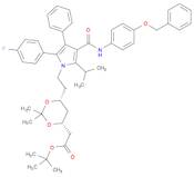 1,3-Dioxane-4-acetic acid, 6-[2-[2-(4-fluorophenyl)-5-(1-methylethyl)-3-phenyl-4-[[[4-(phenylmetho…