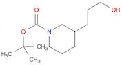 1-Piperidinecarboxylic acid, 3-(3-hydroxypropyl)-, 1,1-dimethylethyl ester