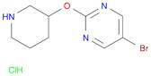 Pyrimidine, 5-bromo-2-(3-piperidinyloxy)-, hydrochloride (1:1)