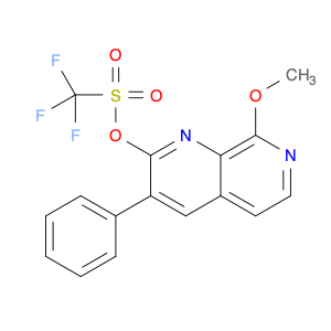 Methanesulfonic acid, 1,1,1-trifluoro-, 8-methoxy-3-phenyl-1,7-naphthyridin-2-yl ester