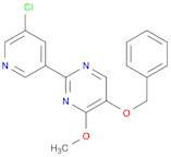 Pyrimidine, 2-(5-chloro-3-pyridinyl)-4-methoxy-5-(phenylmethoxy)-