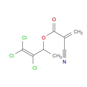 2-Propenoic acid, 2-cyano-, 2,3,3-trichloro-1-methyl-2-propen-1-yl ester