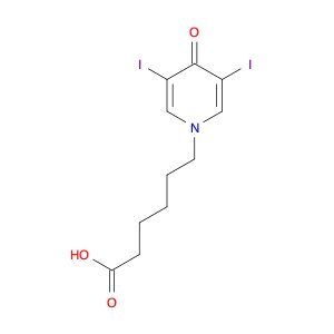 1(4H)-Pyridinehexanoic acid, 3,5-diiodo-4-oxo-