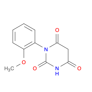 2,4,6(1H,3H,5H)-Pyrimidinetrione, 1-(2-methoxyphenyl)-