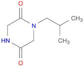 2,5-Piperazinedione, 1-(2-methylpropyl)-