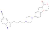 Ethyl 5-(4-(4-(5-cyano-1H-indol-3-yl)butyl)piperazin-1-yl)benzofuran-2-carboxylate