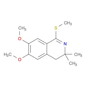 Isoquinoline, 3,4-dihydro-6,7-dimethoxy-3,3-dimethyl-1-(methylthio)-