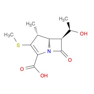 1-Azabicyclo[3.2.0]hept-2-ene-2-carboxylic acid, 6-[(1R)-1-hydroxyethyl]-4-methyl-3-(methylthio)-7…
