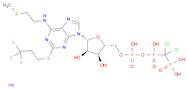 5'-Adenylic acid, N-[2-(methylthio)ethyl]-2-[(3,3,3-trifluoropropyl)thio]-, anhydride with P,P'-(d…