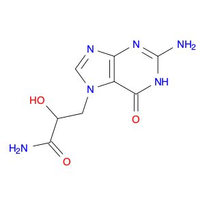 7H-Purine-7-propanamide, 2-amino-1,6-dihydro-α-hydroxy-6-oxo-