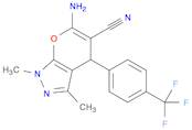 Pyrano[2,3-c]pyrazole-5-carbonitrile, 6-amino-1,4-dihydro-1,3-dimethyl-4-[4-(trifluoromethyl)pheny…