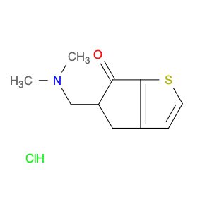 6H-Cyclopenta[b]thiophen-6-one, 5-[(dimethylamino)methyl]-4,5-dihydro-, hydrochloride (1:1)