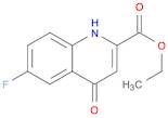 2-Quinolinecarboxylic acid, 6-fluoro-1,4-dihydro-4-oxo-, ethyl ester