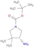 1-Pyrrolidinecarboxylic acid, 4-amino-3,3-dimethyl-, 1,1-dimethylethyl ester, (4R)-