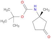 Carbamic acid, N-[(1S)-1-methyl-3-oxocyclopentyl]-, 1,1-dimethylethyl ester