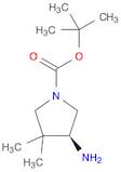 1-Pyrrolidinecarboxylic acid, 4-amino-3,3-dimethyl-, 1,1-dimethylethyl ester, (4S)-