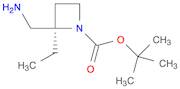 1-Azetidinecarboxylic acid, 2-(aminomethyl)-2-ethyl-, 1,1-dimethylethyl ester, (2R)-