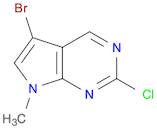 7H-Pyrrolo[2,3-d]pyrimidine, 5-bromo-2-chloro-7-methyl-