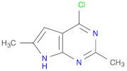 7H-Pyrrolo[2,3-d]pyrimidine, 4-chloro-2,6-dimethyl-