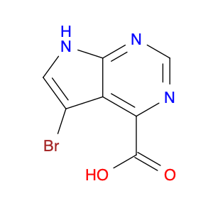 7H-Pyrrolo[2,3-d]pyrimidine-4-carboxylic acid, 5-bromo-