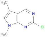 7H-Pyrrolo[2,3-d]pyrimidine, 2-chloro-5,7-dimethyl-