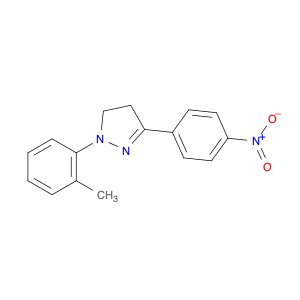 1H-Pyrazole, 4,5-dihydro-1-(2-methylphenyl)-3-(4-nitrophenyl)-