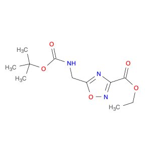 1,2,4-OXADIAZOLE-3-CARBOXYLIC ACID, 5-[[[(1,1-DIMETHYLETHOXY)CARBONYL]AMINO]METHYL]-, ETHYL ESTER