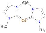 Copper(1+), bis(1,3-dihydro-1,3-dimethyl-2H-imidazol-2-ylidene)- (9CI)